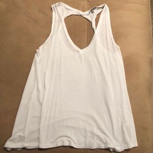 White V Neck tank top